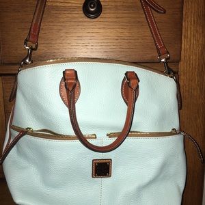 Baby blue Dooney and Bourke satchel purse